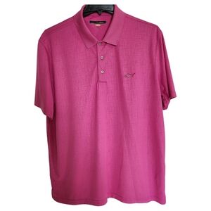 Greg Norman Polo Shirt Mens XXL Pink PlayDry Short Sleeve Lightweight Golf